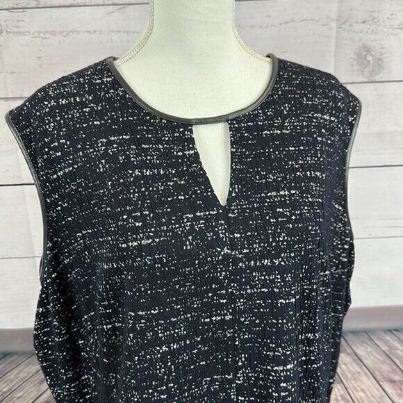 Nic Zoe Dress Womens 2X XXL Black Midi Career Office Knit Zip Capsule - Picture 8 of 11